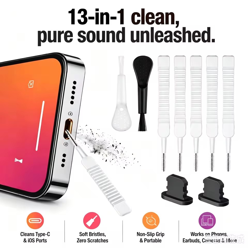 Usb Charger - Conjunto de Limpeza para Porta de