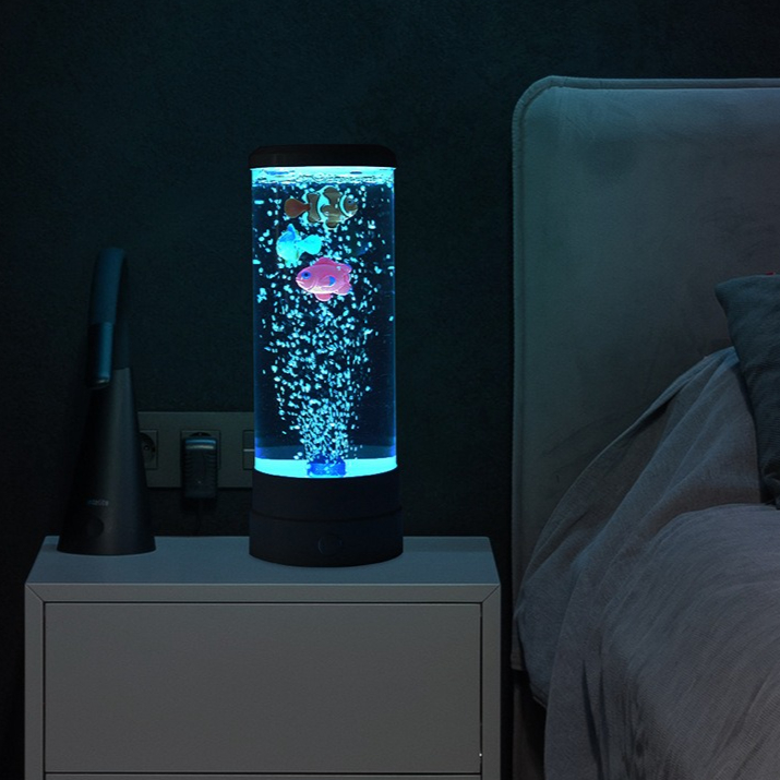 Peixe de Bolhas LED Multicolor - Usb Hub avaliação e preço