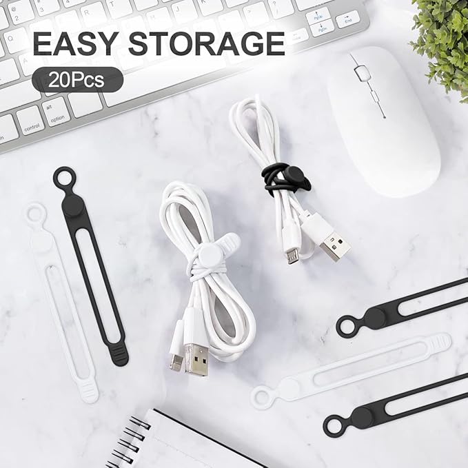 10 Peças de Abraçadeiras de Si - Cable Organizer avaliação e preço