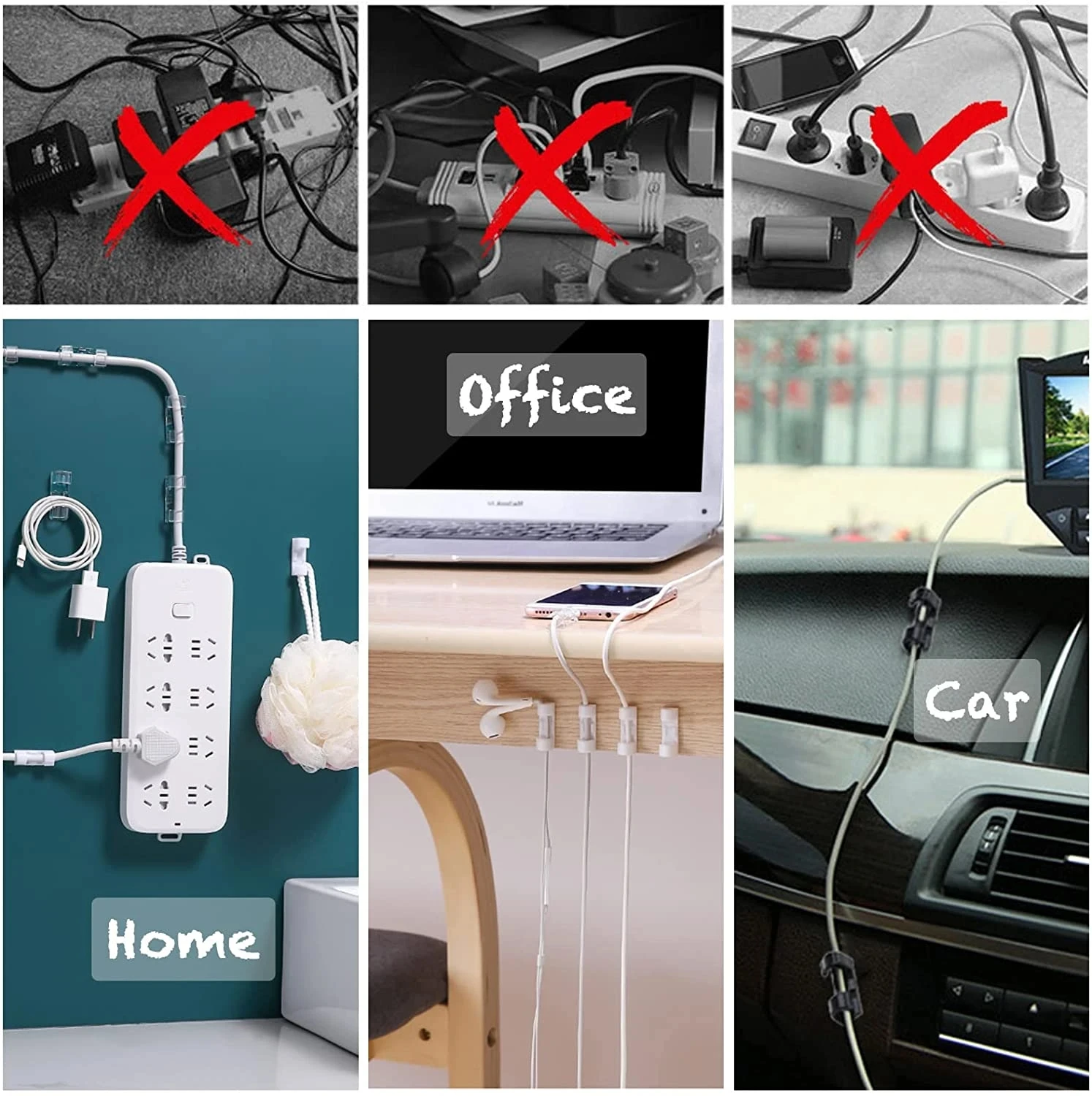 Pequenos clipes organizadores  - Cable Organizer avaliação e preço
