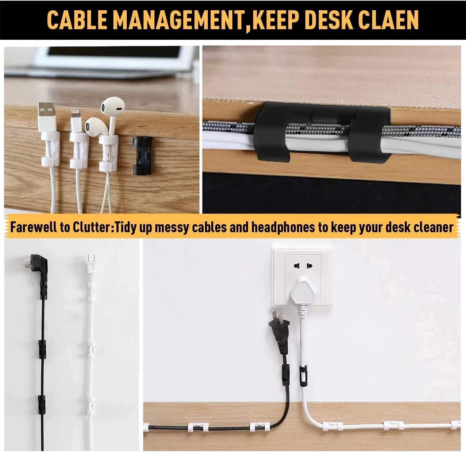 Pequenos clipes organizadores  - Cable Organizer avaliação e preço